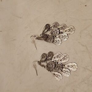 Earrings silver tone
